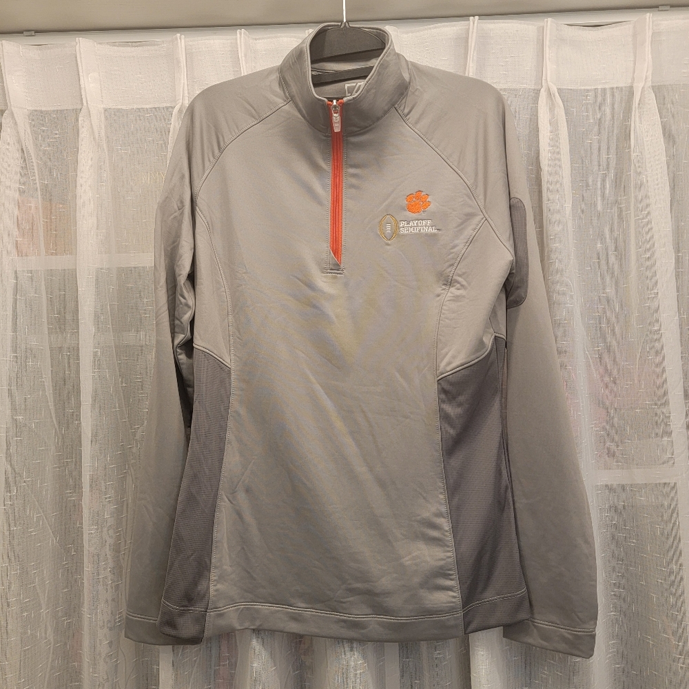 Cutter & Buck Clemson Allstate Sugarbowl Quarter Zip Long Sleeve Shirt Size M